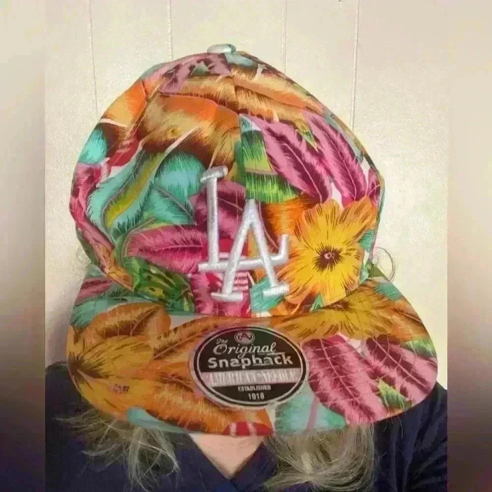 American Needle Colorful Floral LA Snapback Hat